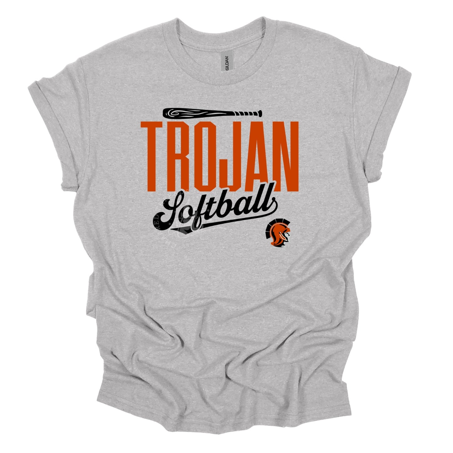 Pleasantville Trojans Softball Script Shirt | Vintage Softball Tee