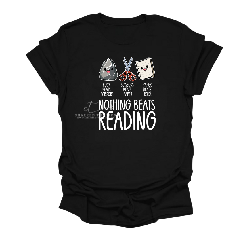 Nothing Beats Reading – Rock Paper Scissors Apparel Collection