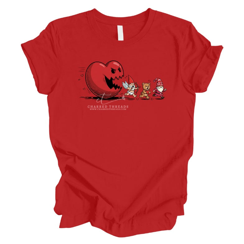 Pac-Man Valentine Tee & Crewneck – Funny Love Graphic