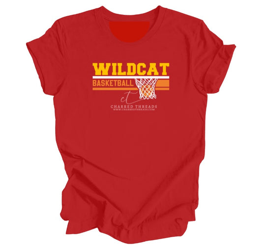 Wildcat Net Carlisle Basketball Tee, Crewneck, or Hoodie | Infant–Adult Sizes | Black, Red, White, or Charcoal