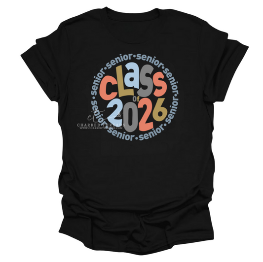Retro Circle Class of 2026 Apparel Collection