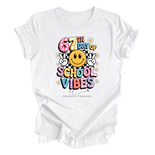 67th Day of School Vibes – Retro Smiley Apparel Collection