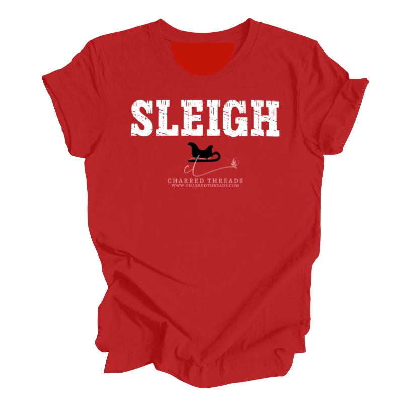 SLEIGH – Bold Holiday Graphic Tee & Crewneck