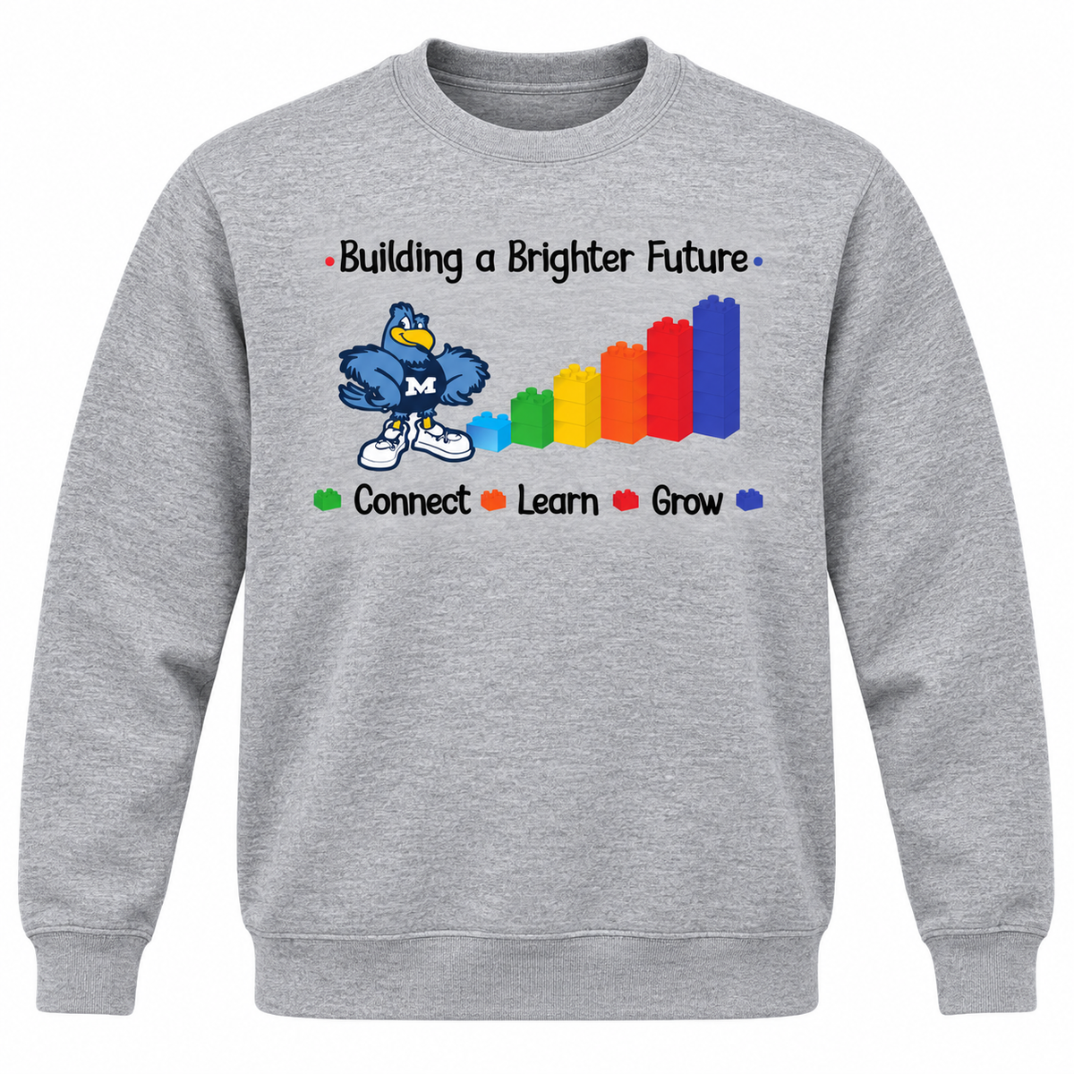 2021 McKinley Elementary Building A Brighter Future Crewneck Sweatshirt