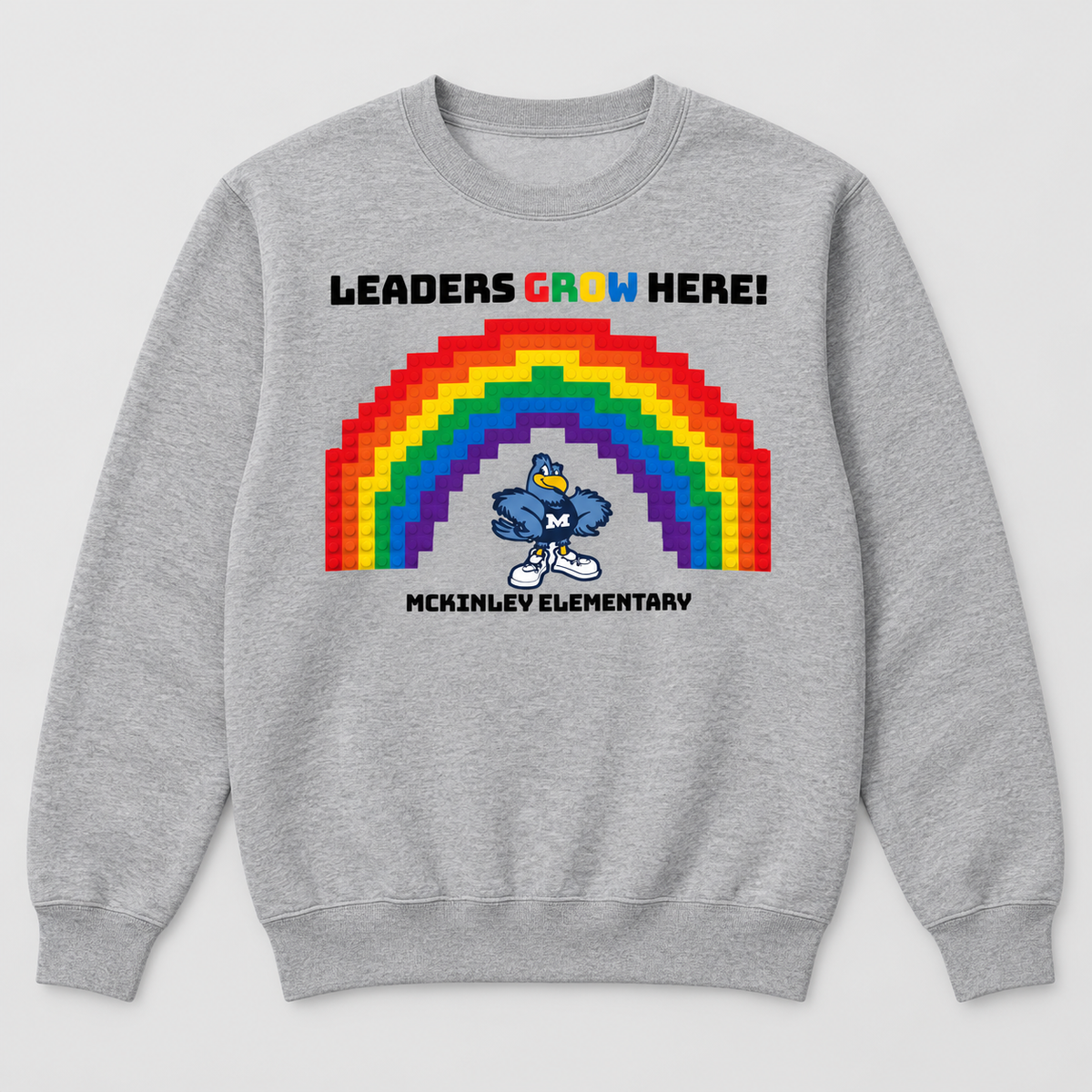 2022 McKinley Elementary Leaders Grow Here Crewneck Sweatshirt