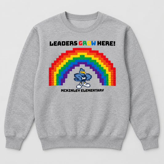 2022 McKinley Elementary Leaders Grow Here Crewneck Sweatshirt