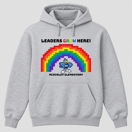 2022 McKinley Elementary Leaders Grow Here Hooded Sweatshirt