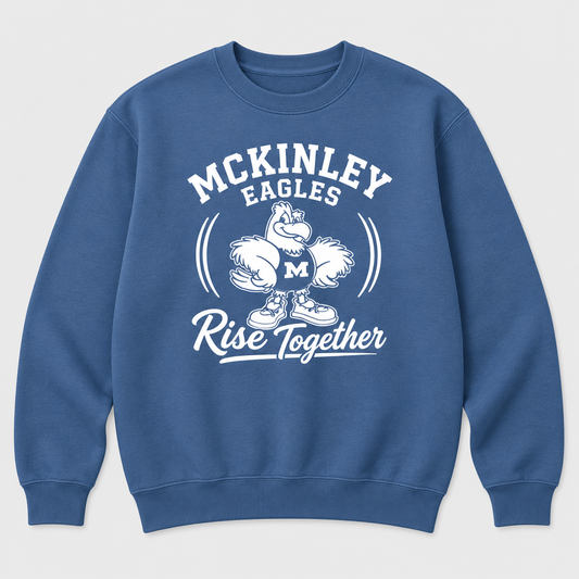 2026 McKinley Elementary Eagles Rise Together Crewneck Sweatshirt