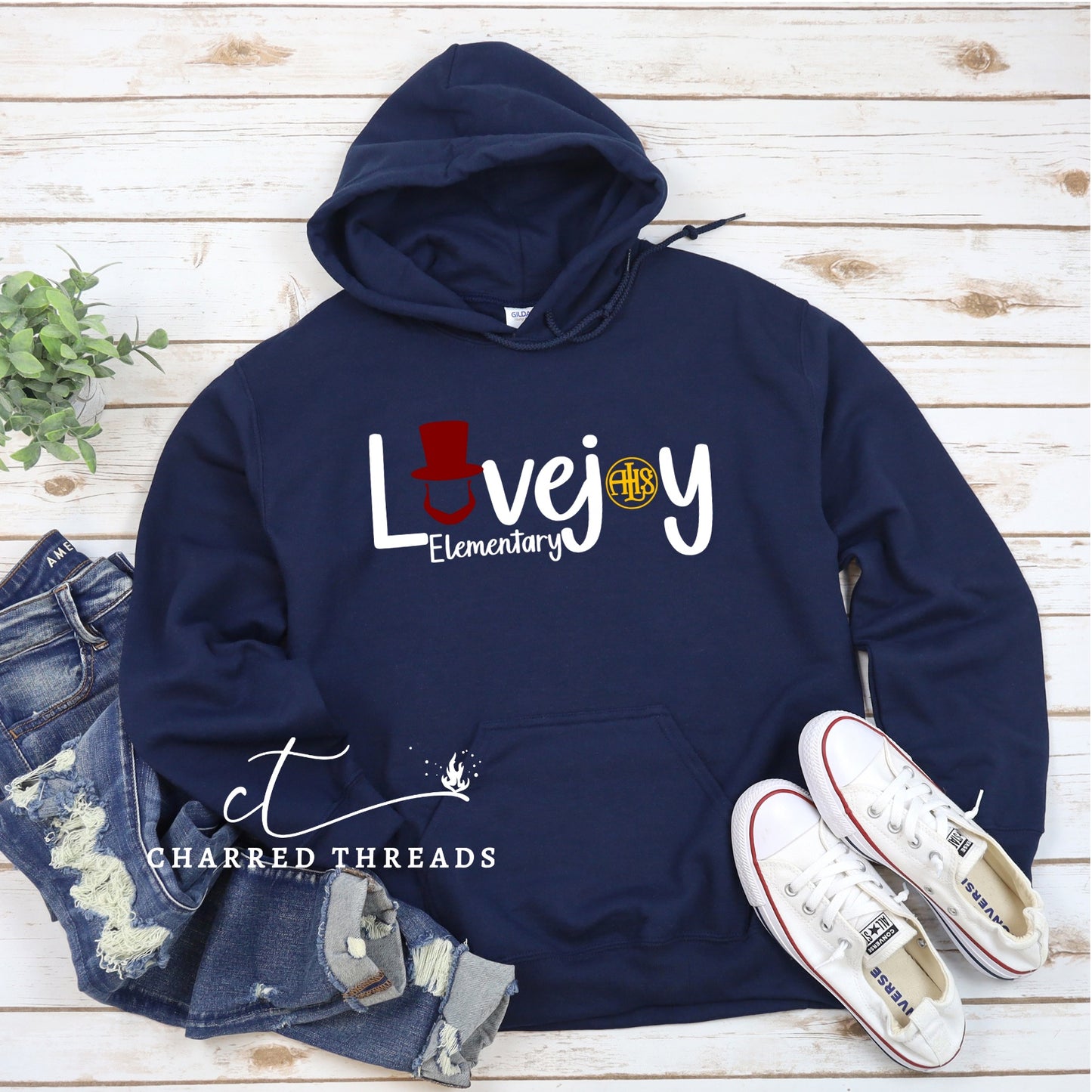 2024 Lovejoy Elementary Lincoln ALHS Graphic Hooded Sweatshirt