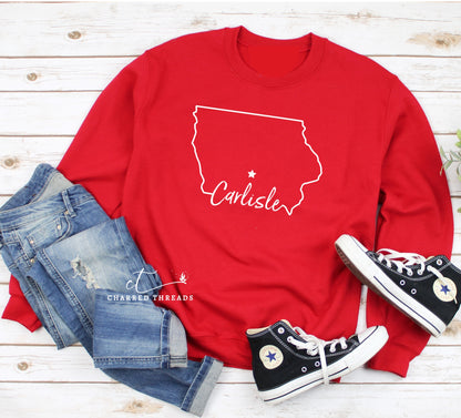 Carlisle Hometown Pride Short Sleeve Graphic Crewneck Sweatshirt