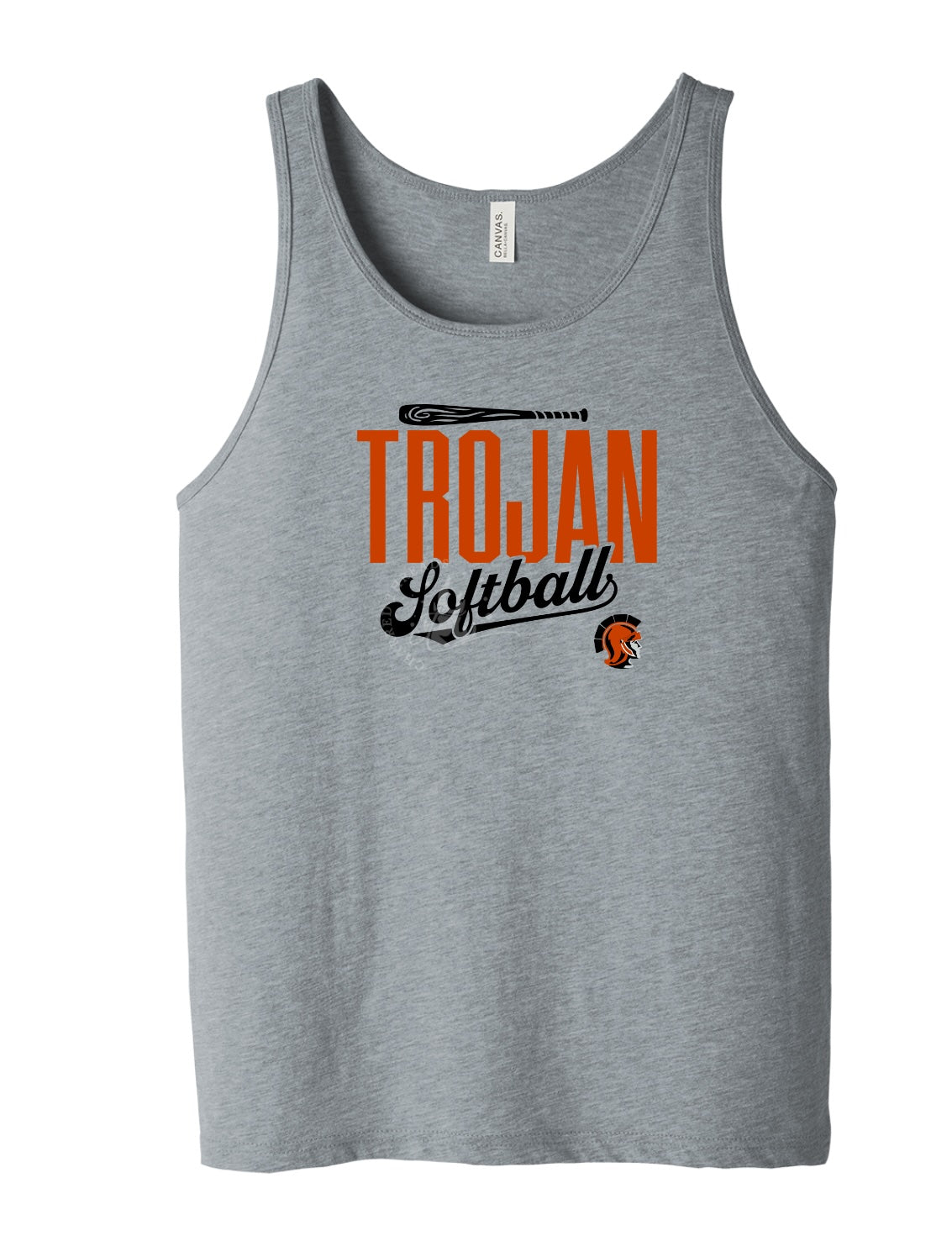 Pleasantville Trojans Softball Script Tank | Unisex Jersey Tank