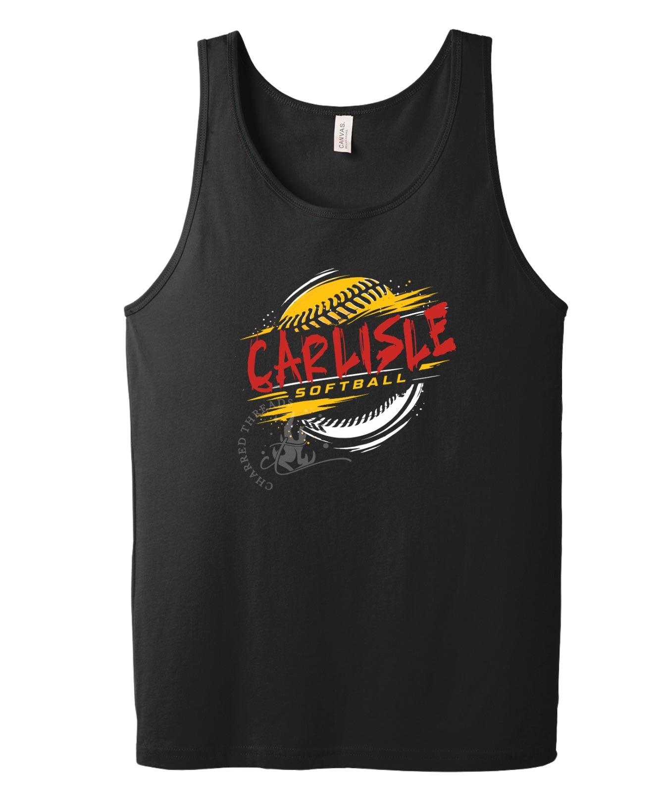 Carlisle Wildcats Softball Grunge Tank | Unisex Jersey Tank | Carlisle Game Day Tank