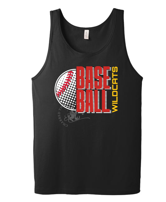 Carlisle Halftone Baseball Circle Tank | Unisex Jersey Tank | Carlisle Baseball Tank