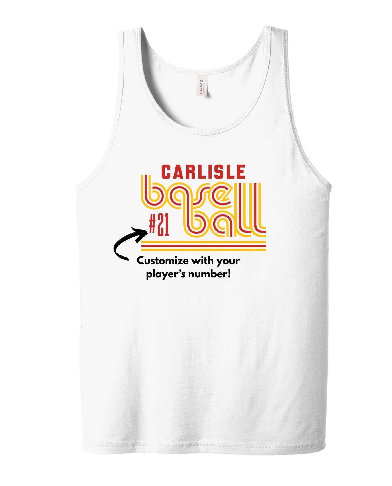 Carlisle Retro Baseball Tank | Unisex Jersey Tank | Carlisle Baseball Tank