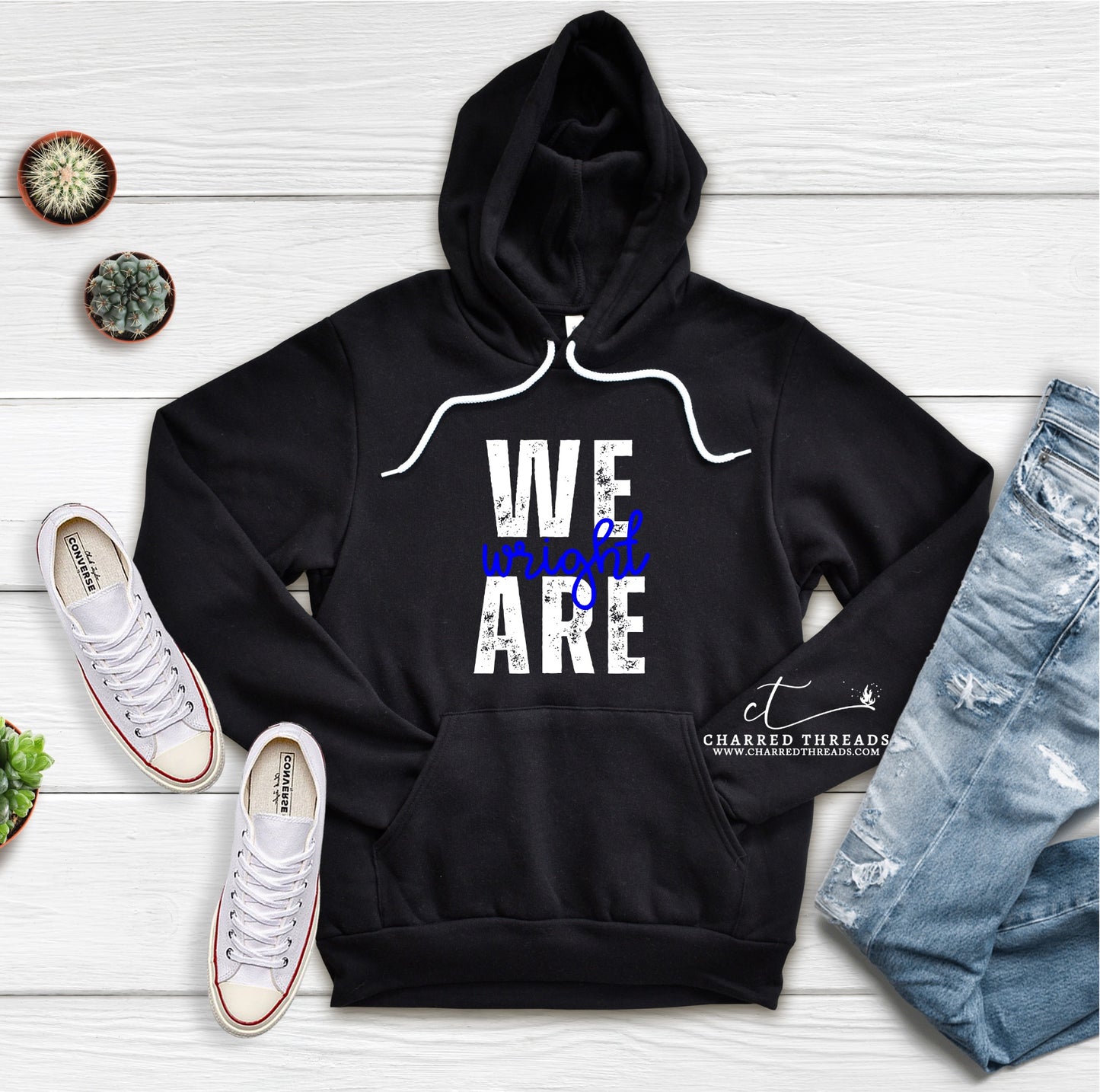 2024 Wright Elementary We Are Wright Bella+Canvas Hooded Sweatshirt