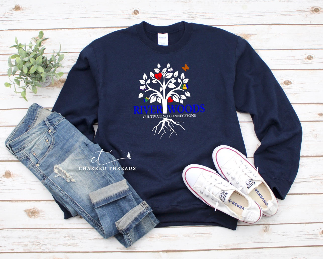 2019 River Woods Elementary Cultivating Connections Long Sleeve Shirt