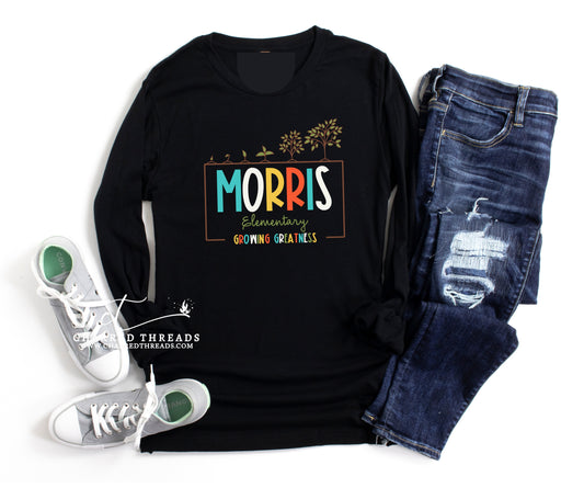 2024 Morris Elementary Growing Greatness Long Sleeve Shirt