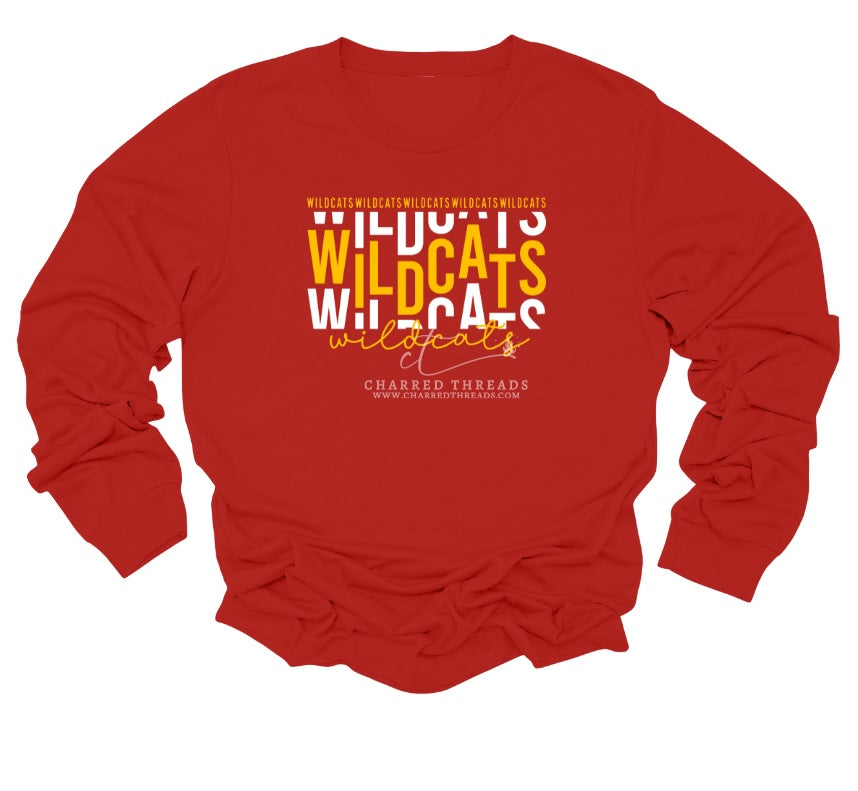 Wildcats on Repeat Apparel Collection | Tee, Long Sleeve, Crewneck & Hoodie