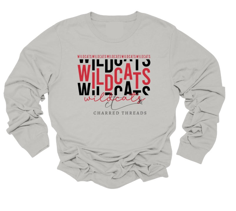 Wildcats on Repeat Apparel Collection | Tee, Long Sleeve, Crewneck & Hoodie