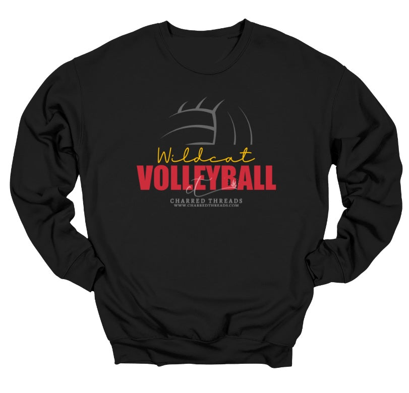 Wildcat Volleyball Arch Script Collection | Tee, Long Sleeve, Crewneck & Hoodie