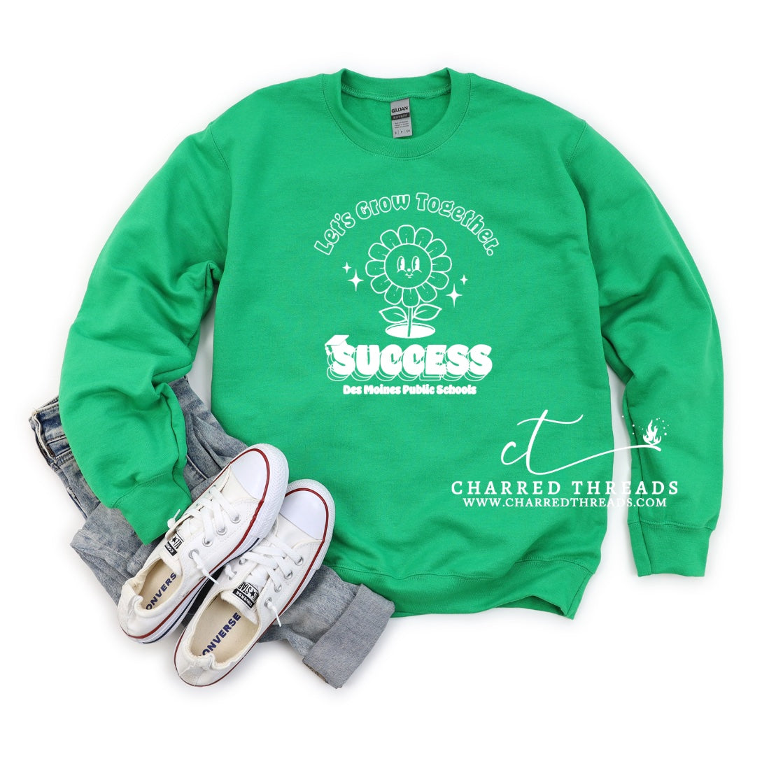 2024 Let’s Grow Together DMPS Success Crewneck Sweatshirt