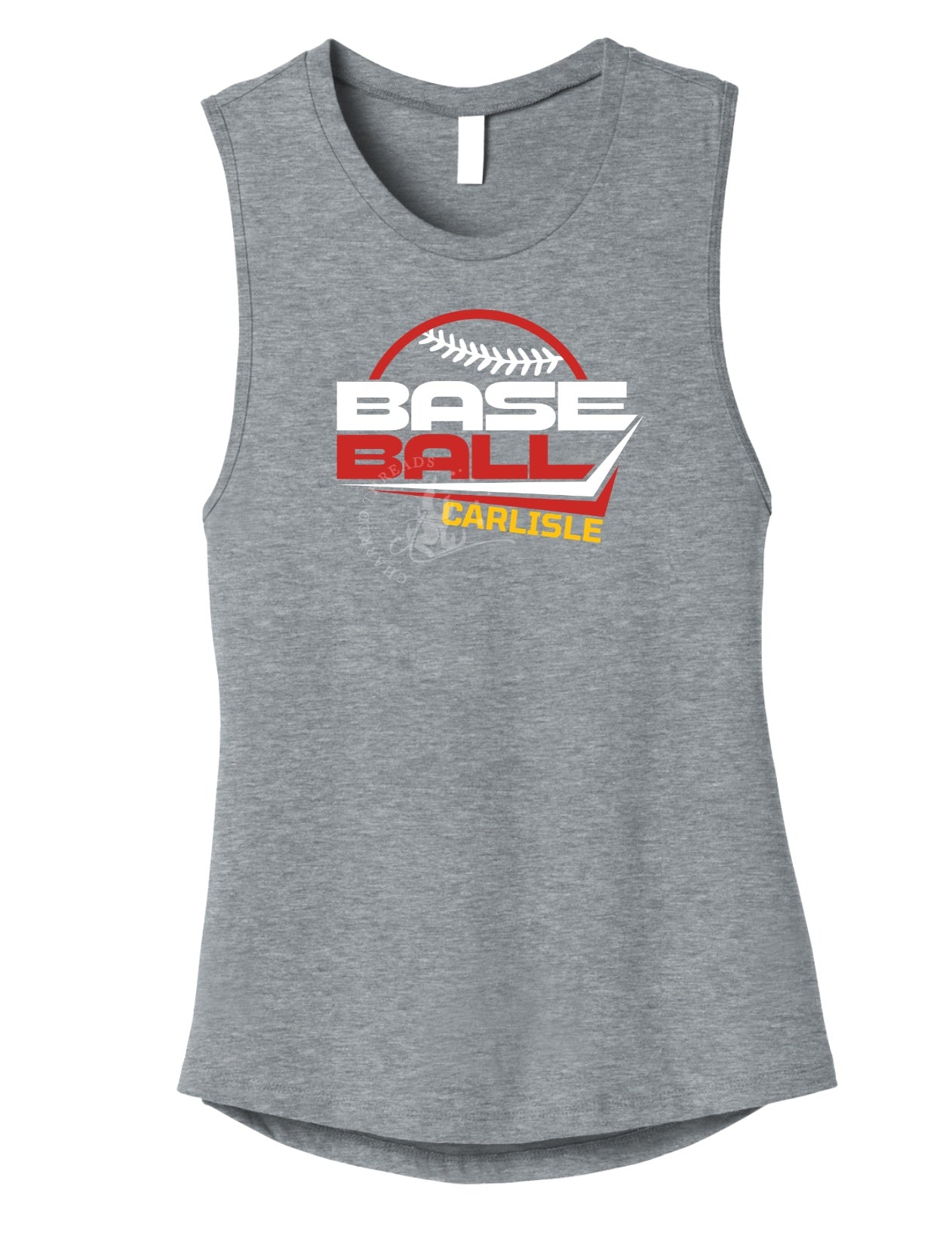 Carlisle Base Ball Modern Block Muscle Tank | Women’s Game Day Tank