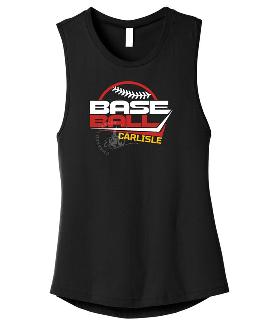 Carlisle Base Ball Modern Block Muscle Tank | Women’s Game Day Tank