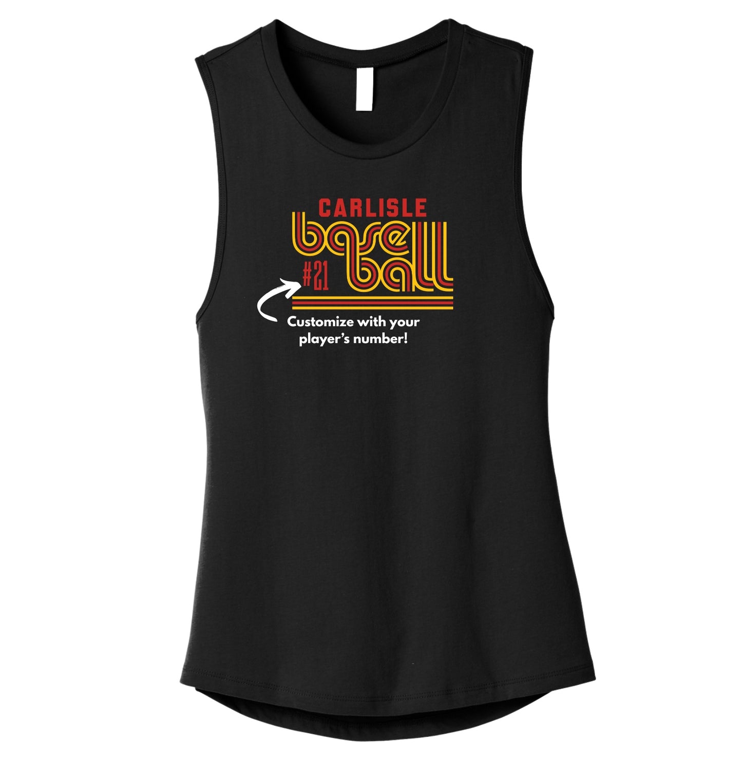 Carlisle Retro Baseball Muscle Tank | Women’s Game Day Tank