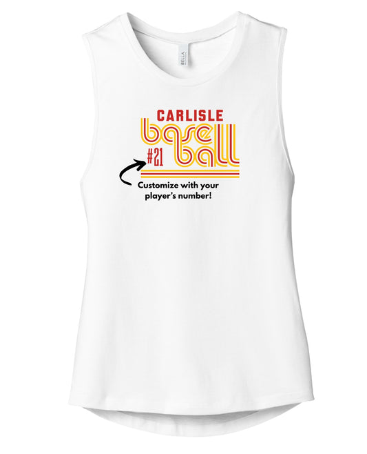 Carlisle Retro Baseball Muscle Tank | Women’s Game Day Tank