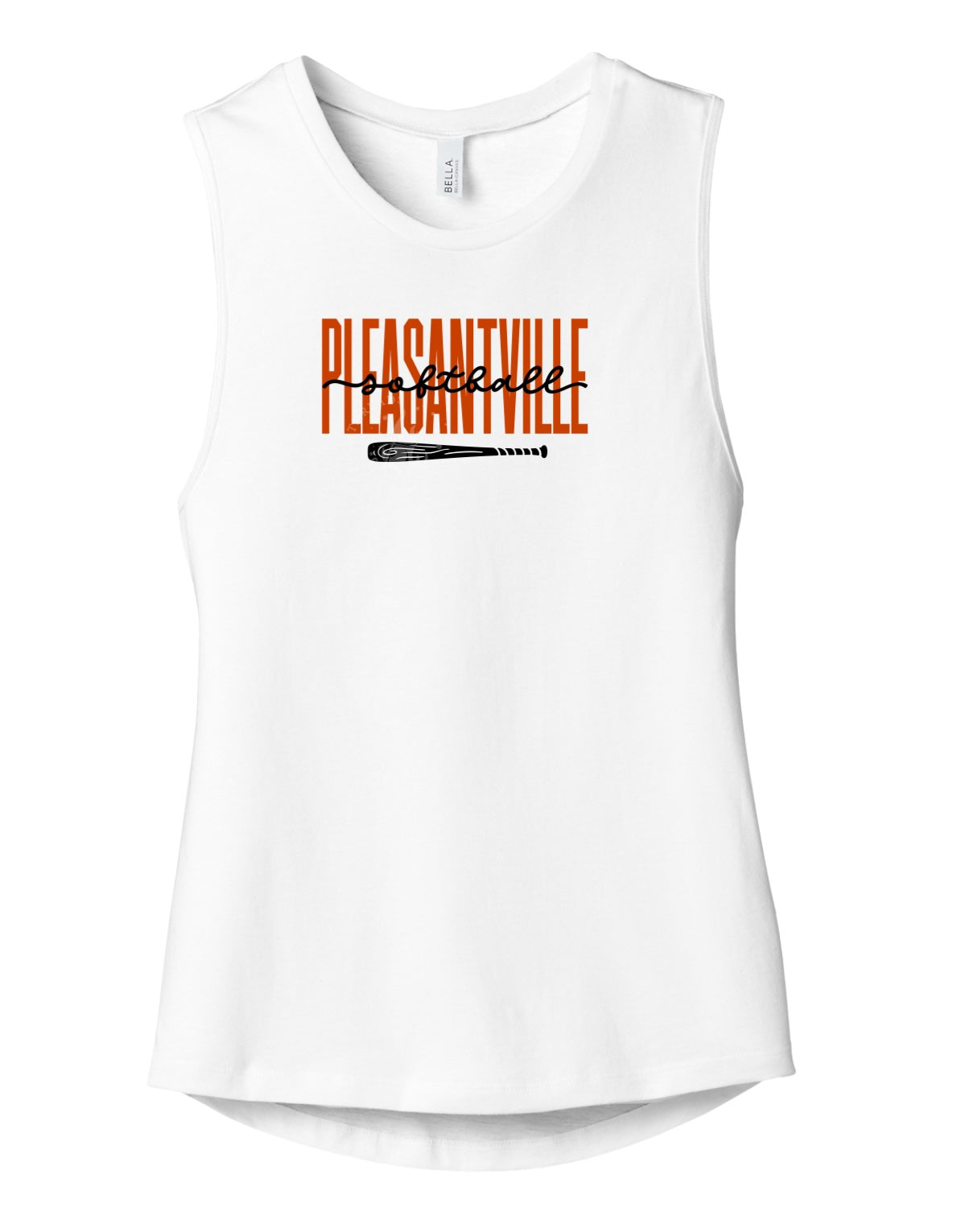 Pleasantville Trojans Softball Muscle Tank | Women’s Game Day Tank
