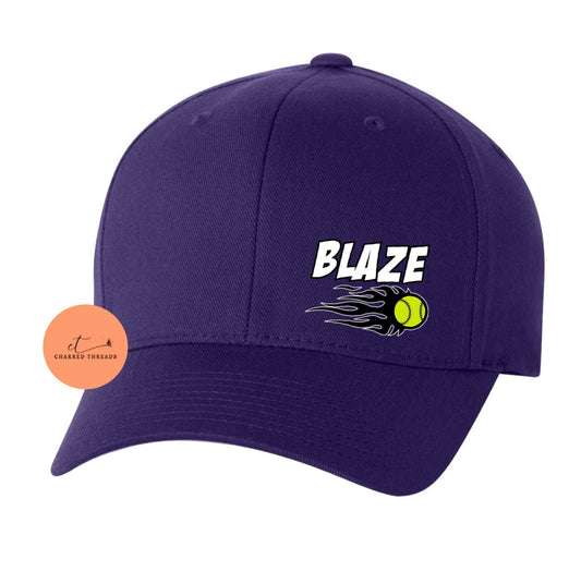 Blaze Softball Fan Gear Flex Fit Cap
