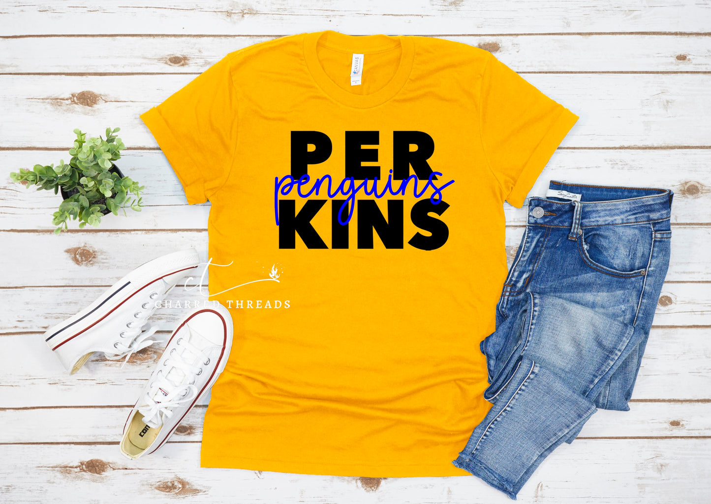 2023 Perkins Elementary Penguins Short Sleeve Shirt