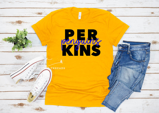 2023 Perkins Elementary Penguins Short Sleeve Shirt