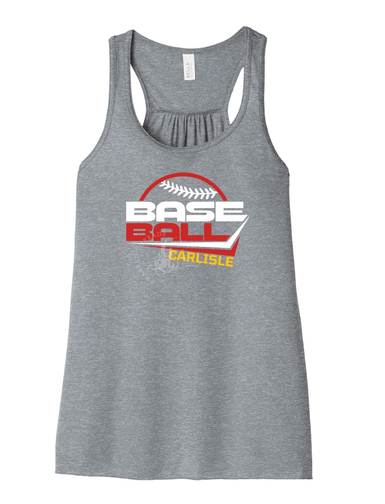 Carlisle Base Ball Modern Block Flowy Racerback Tank | Women’s Baseball Tank
