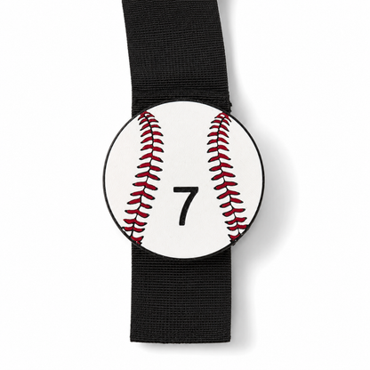 Personalized Baseball Bag Charm | 3D Printed Baseball Number Charm for Sports Moms