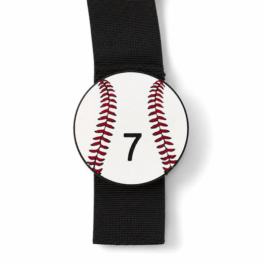 Personalized Baseball Bag Charm | 3D Printed Baseball Number Charm for Sports Moms