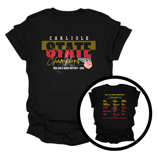 Carlisle Girls State Basketball Champions 2026 Shirt