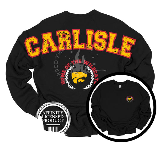 Carlisle “Home of the Wildcats” Vintage Spirit Jersey Crewneck