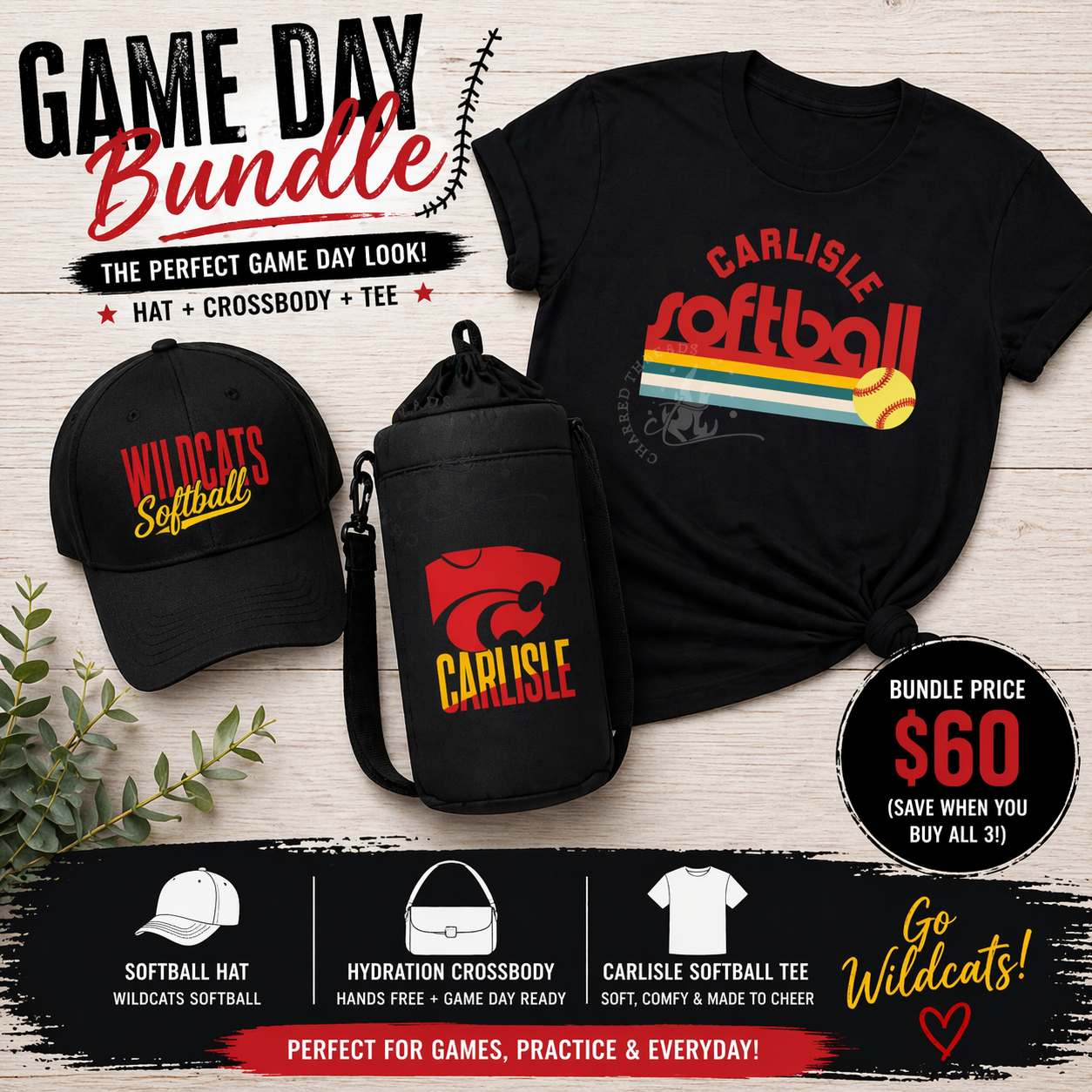 Carlisle Softball Game Day Bundle