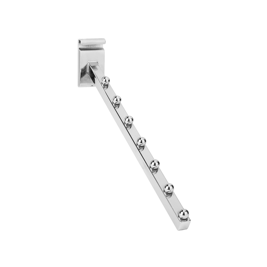 7 Ball Waterfall for Gridwall - 16", Chrome