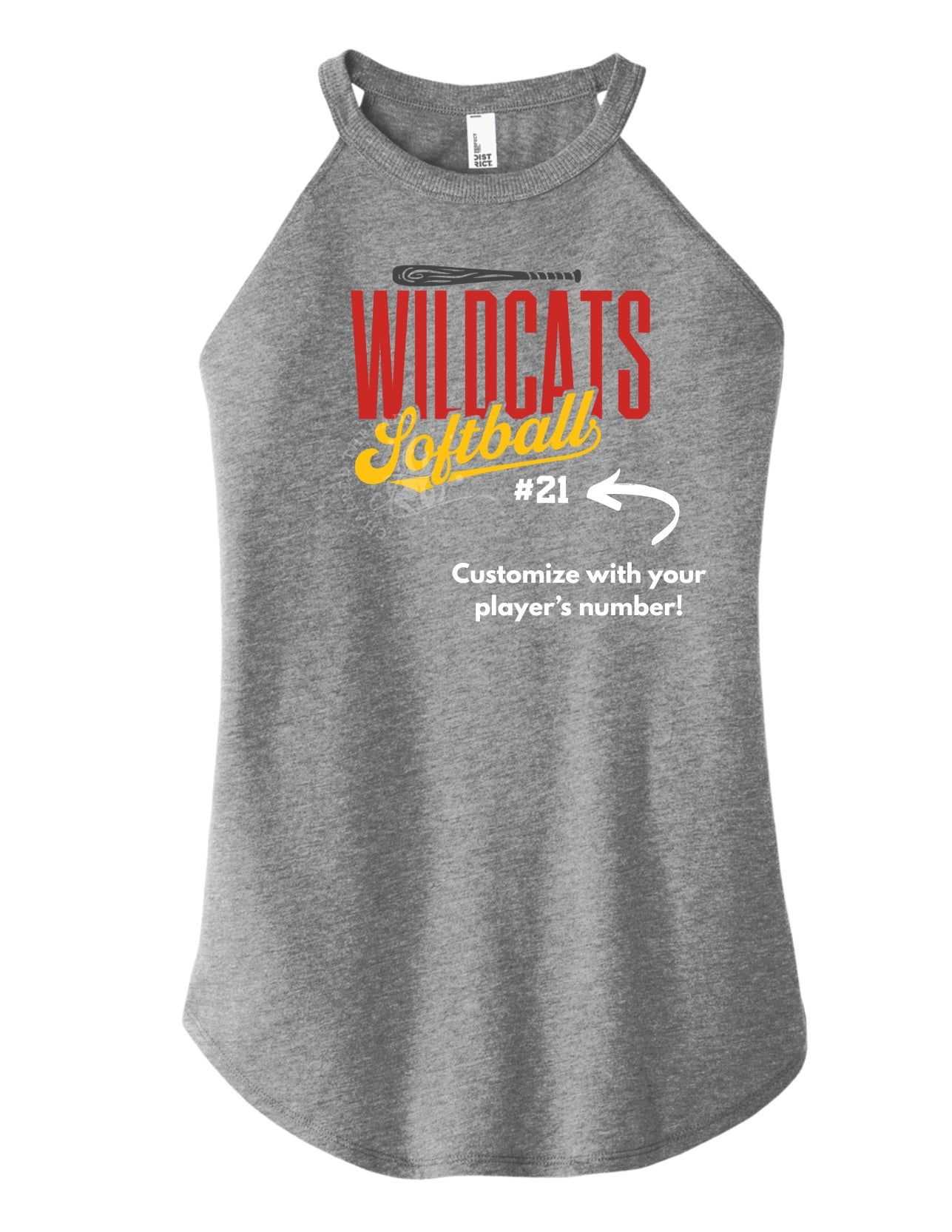 Carlisle Wildcats Softball Script Perfect Tri Rocker Tank | Women’s Carlisle Softball Tank