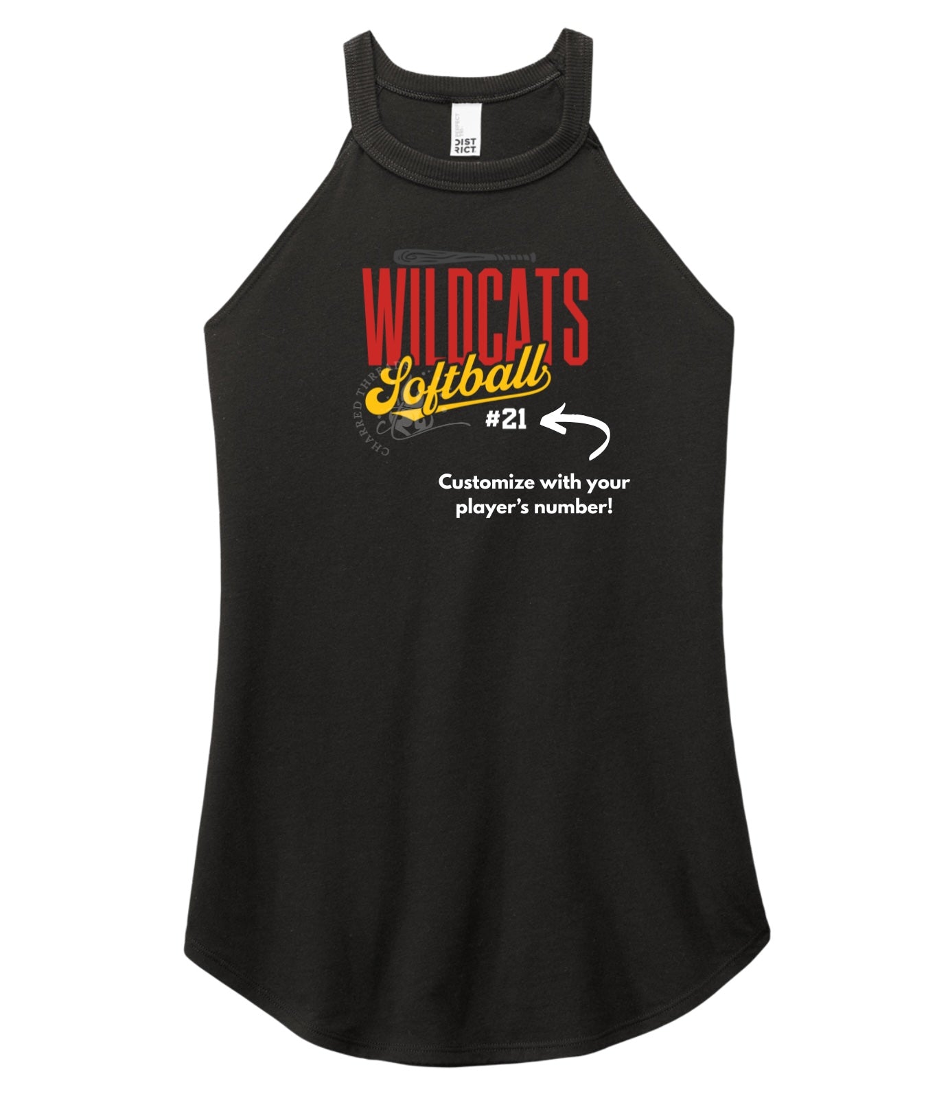 Carlisle Wildcats Softball Script Perfect Tri Rocker Tank | Women’s Carlisle Softball Tank