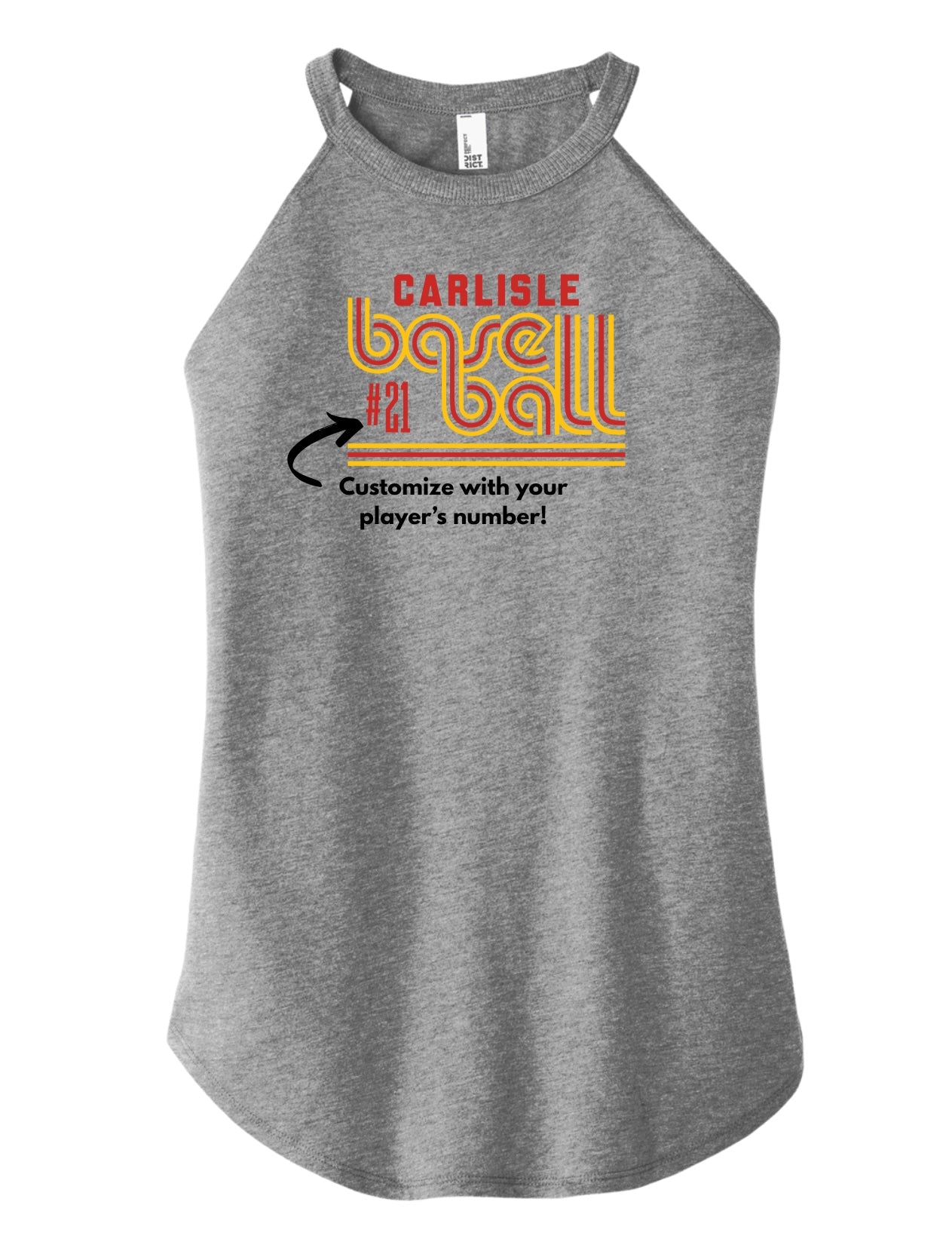 Carlisle Retro Baseball Perfect Tri Rocker Tank | Women’s Carlisle Baseball Tank
