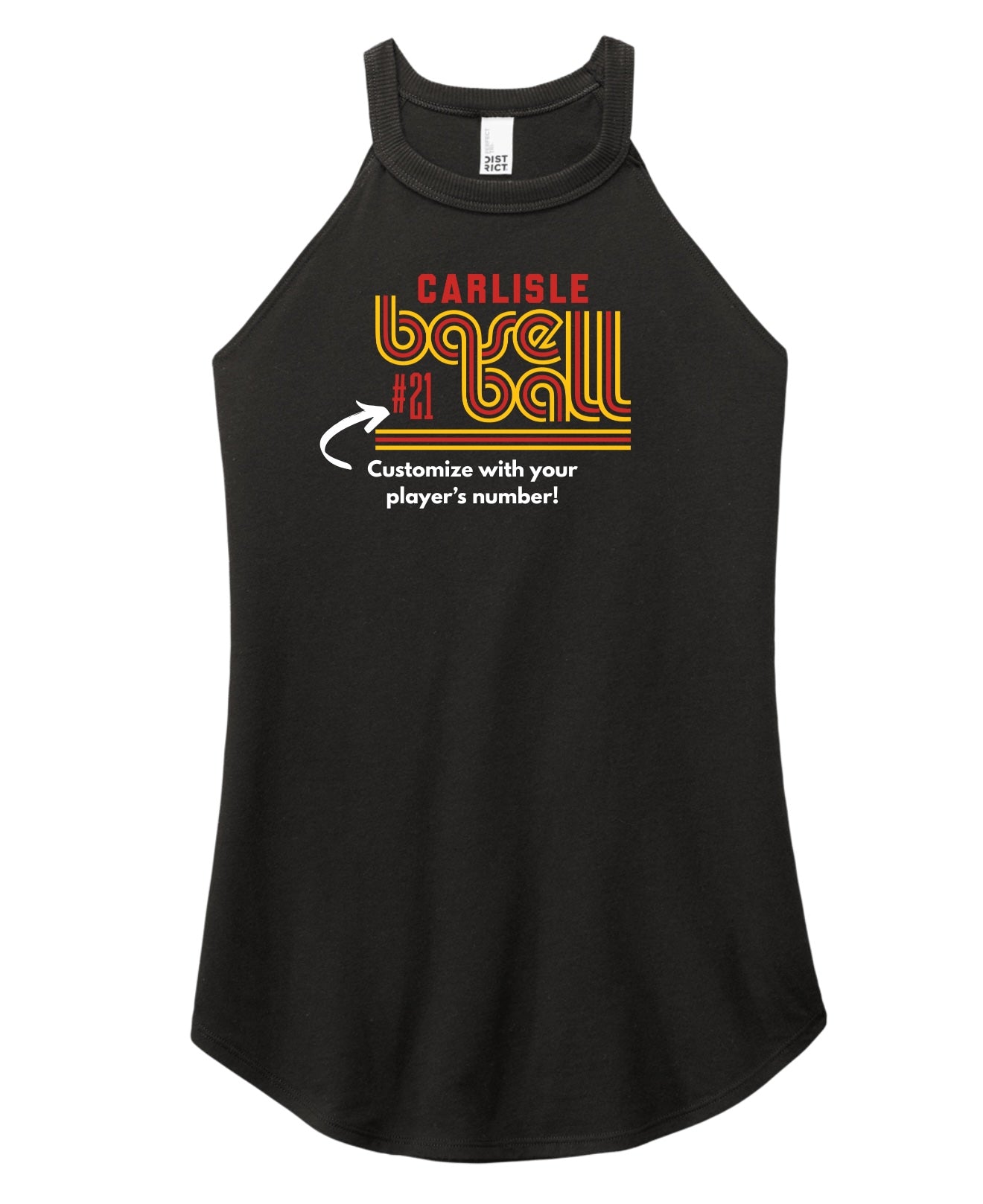 Carlisle Retro Baseball Perfect Tri Rocker Tank | Women’s Carlisle Baseball Tank