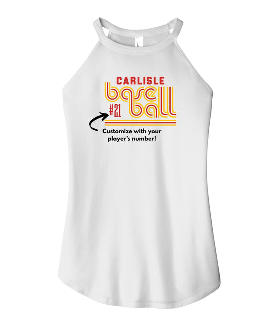 Carlisle Retro Baseball Perfect Tri Rocker Tank | Women’s Carlisle Baseball Tank