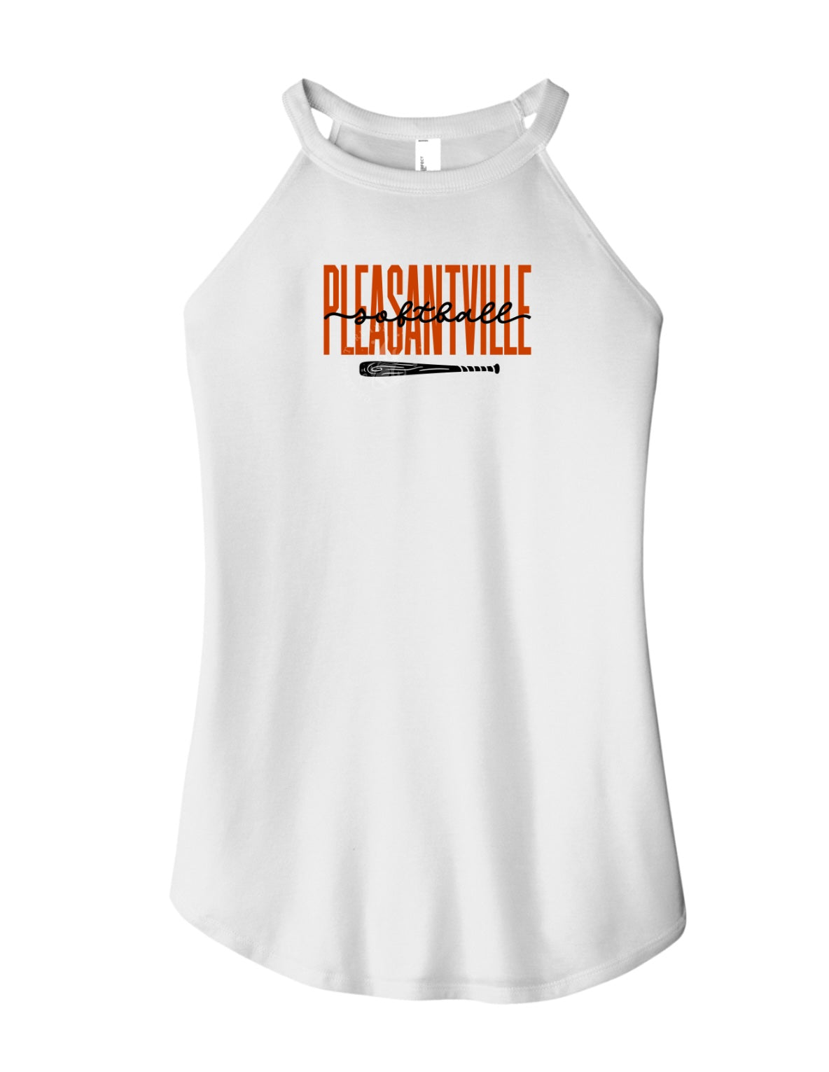 Pleasantville Trojans Softball Perfect Tri Rocker Tank | Women’s Pleasantville Softball Tank