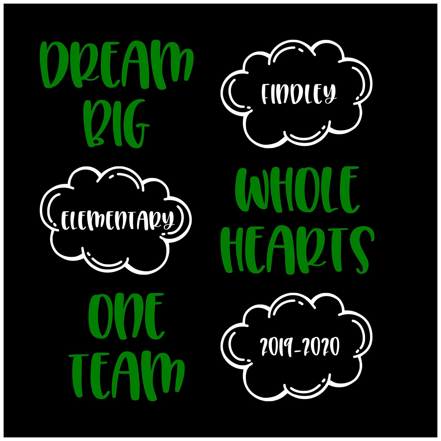 2019 Findley Elementary Dream Big Apparel Collection