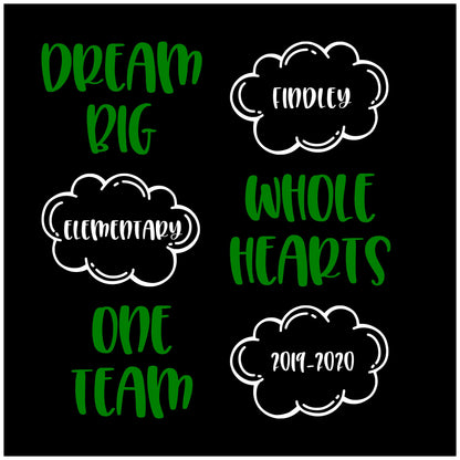 2019 Findley Elementary Dream Big Apparel Collection