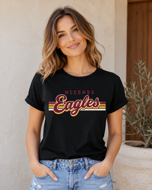 2026 McCombs Eagles Retro Lines T-Shirt