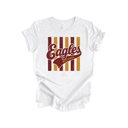 2026 McCombs Eagles Retro Stripe T-Shirt